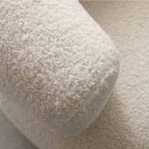 Lamb Wool Sofa Chairs Single Seat Comfy Upholstered Arm Chair Living Room Bedroom Furniture