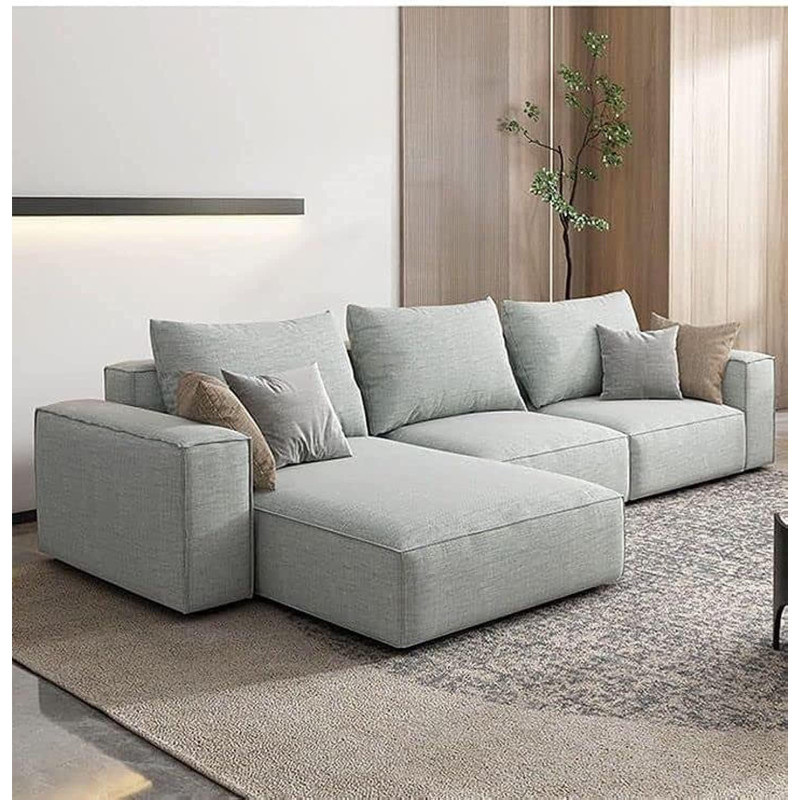 Modern Modular L-Shape Sofa (Lime Green)