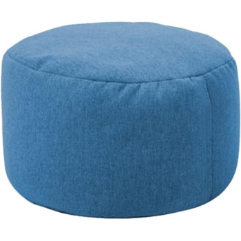 Albiva Lazy Sofa Solid Colour Chair Cover Beanbag Sofas Without Filler Small Round Lazy Beanbag Sofa Cover Waterproof Stuffed Storage Toy Bean Bag (Colour : Dark Grey)