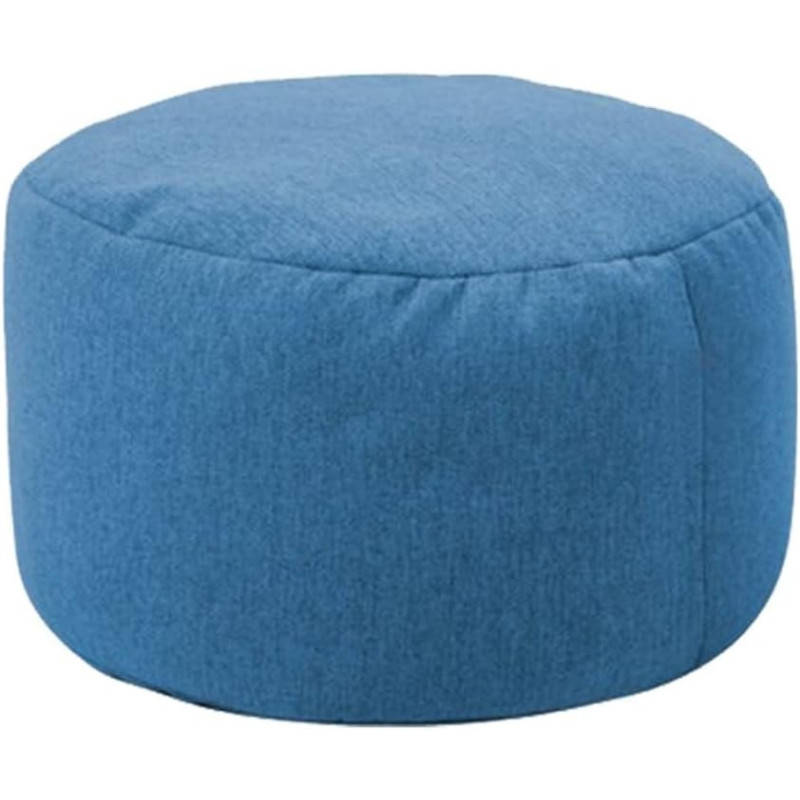 Albiva Lazy Sofa Solid Colour Chair Cover Beanbag Sofas Without Filler Small Round Lazy Beanbag Sofa Cover Waterproof Stuffed Storage Toy Bean Bag (Colour : Dark Grey)