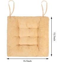 Cashmere Plush Chair Seat Cushion Fluffy Chair Pad Soft Plush Seat Pillow Home Office Floor Pillow Sofa No Slip Sofa Chair Pads Chair Cushion Comfort Armchair Car Seat Cushion Pain Relief Cushion