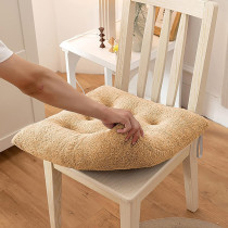 Cashmere Plush Chair Seat Cushion Fluffy Chair Pad Soft Plush Seat Pillow Home Office Floor Pillow Sofa No Slip Sofa Chair Pads Chair Cushion Comfort Armchair Car Seat Cushion Pain Relief Cushion