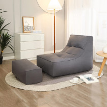 DTLEO Sofa Lazy Sack - Lazy Lounger Tatami Lounger Seat Bean Bag Cover Soft Beanbag Chair Ultra Soft Bean Bags Chairs (No Filler) For Adult Teen Children,Dark Grey