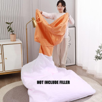 DTLEO Sofa Lazy Sack - Lazy Lounger Tatami Lounger Seat Bean Bag Cover Soft Beanbag Chair Ultra Soft Bean Bags Chairs (No Filler) For Adult Teen Children,Dark Grey