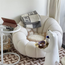 Masme Dorm Chair Sofa Pumpkin Chair Bedroom Single Back Balcony Leisure Recliner Sofa