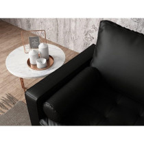 Cotton Home Connie Pu Leather Square Arm Sofa
