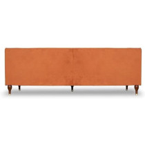 Cotton Home Velvet Tuxedo Arm Sofa, 86 Cm Height X 214 Cm Width X 78 Cm Depth