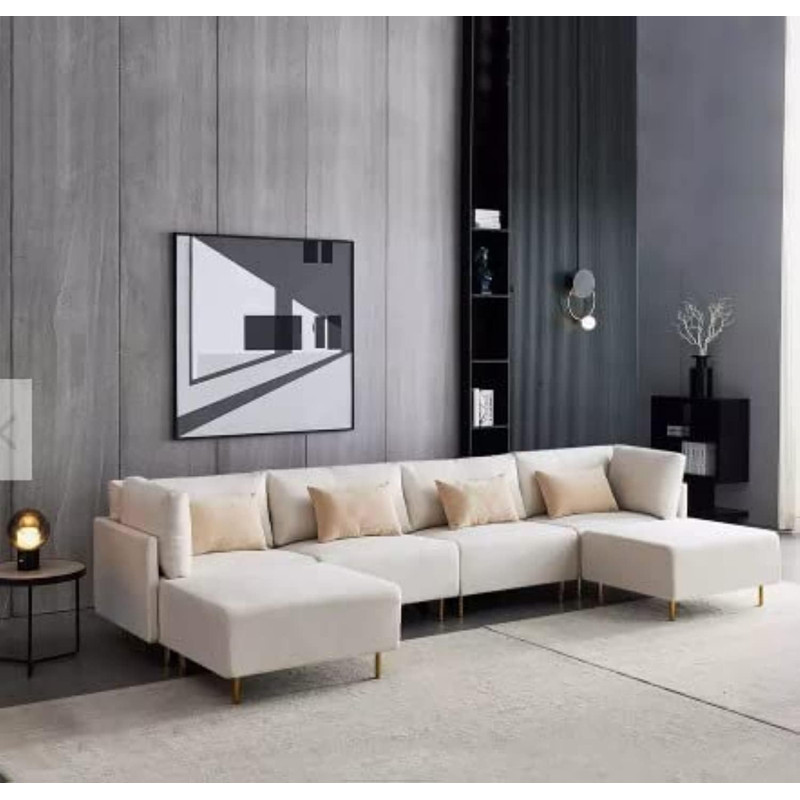 U Shape Luxury Sofa Set Modern Design Furniture Sectional Couch Living Room Sofa
