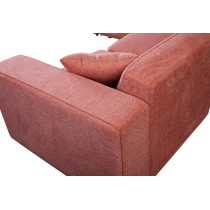 High End Living Room Furniture Manufacturers Royal Modern L Shape Fabric Sofa Set, Rose Pink