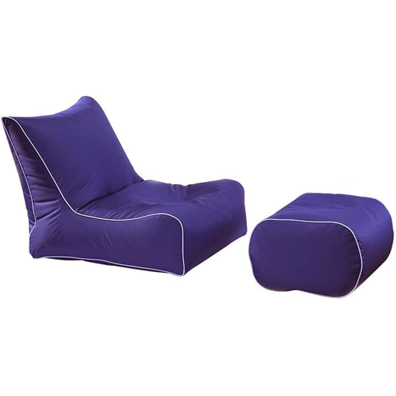 Filing Cool Waterproof Outdoor Sun Lounge Beach Bean Bag Chairs (Purple)