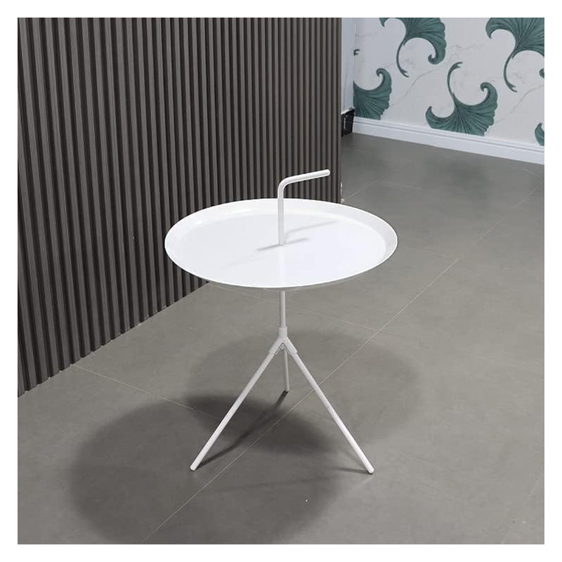 Modern Style Iron Frame Round Living Room Furniture Side Table
