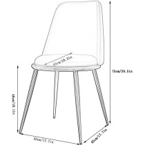 ZHANGWJ Dining Chairs Set Office Reception Chairs Kitchen Dining Chairs Living Room Chairs With Metal Legs Velvet Seat And Backrests For Office Lounge Dining Kitchen Bedroom Chairs (Colour : Pink)