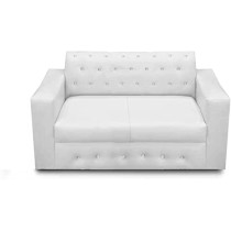 Modern 2 Seater Sofa Set For Living Room (White)