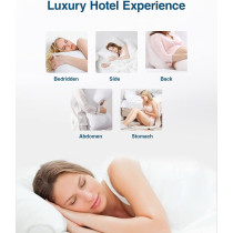 Bed Pillows For Sleeping, Standard Size Cooling Pillows Set Of 2, Hotel Collection Sleeping Pillow, Soft And Supportive Gusseted Pillows For Side, Back And Stomach Sleepers