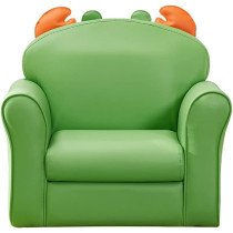 GPPZM Animal Shape Small Sofa Chair Boy Girl Lazy Sofa Seat Green High Elastic Foam Sponge