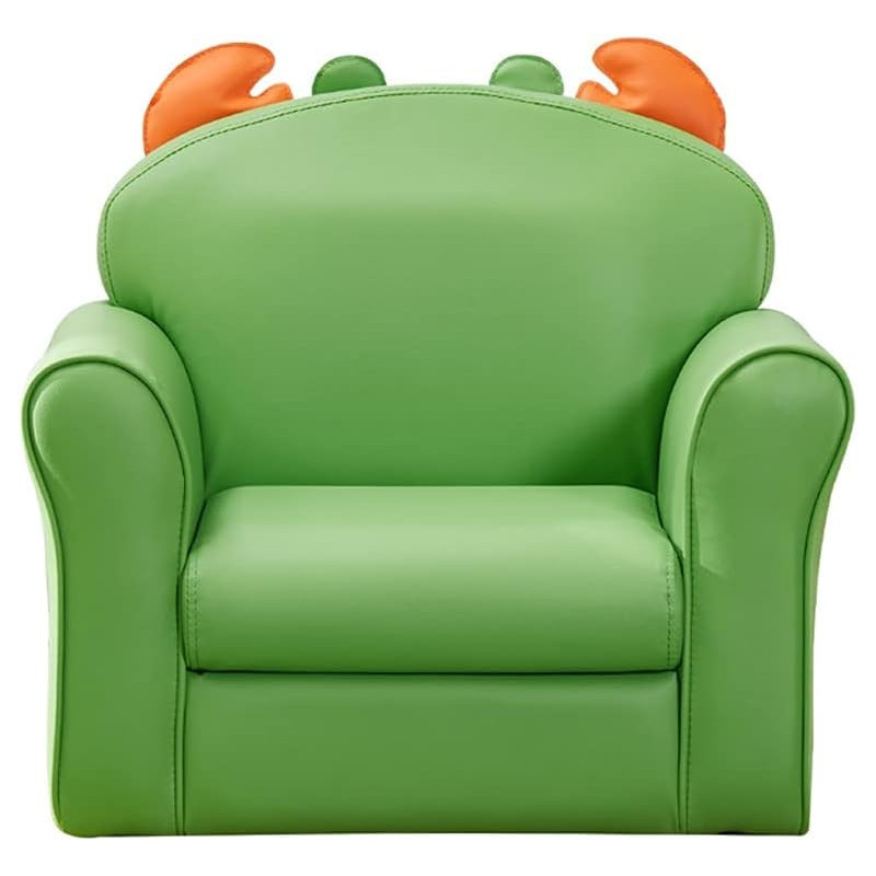 GPPZM Animal Shape Small Sofa Chair Boy Girl Lazy Sofa Seat Green High Elastic Foam Sponge