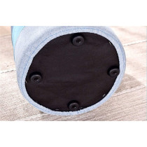 ZHONGQI Chair Stool Creative Footstool Ottoman Pouffe Stool,Sofa Dressing Change Shoes Bench Upholstered-Living Room Footrest Small Chair Seat Pouf Beanbag,Linen Fabric (Brown) (Size : Round),Size:Round: Beauty