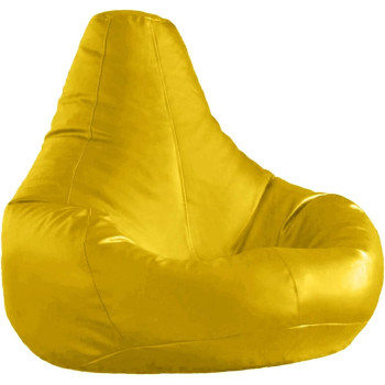 BigMini Rentals Bean Bag Soft And Comfortable Lounger Chair Living Room Furniture And Outdoor Furniture,Tear Drop Model Yellow Colour
