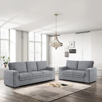 Lexicon Winona 2-Piece Living Room Set, Grey