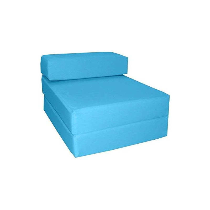 Black Stallion Zena Single Sofa, Fold Out Bed, Z Sofa Cum Bed - Single Blue