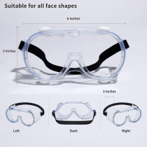WSGG Medical Goggles, Fda Registered, Safety Goggles, Fit Over Glasses, Anti-Fog, Anti-Splash (1 Pack)