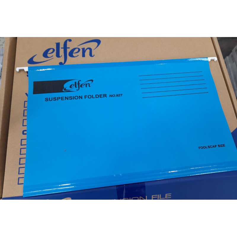 Suspension File Hanging File with Tabs for Filing Cabinets- Blue Color, Pack of 20 Files