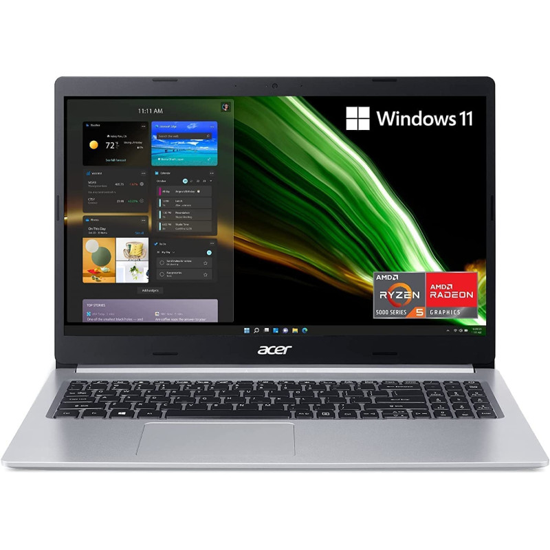 Acer Aspire 5 A515 Notebook with Ryzen 5 5500U Hexa-Core Upto 4.0GHz/8GB DDR4 RAM/256GB SSD Storage, Pure Silver