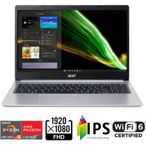 Acer Aspire 5 A515 Notebook with Ryzen 5 5500U Hexa-Core Upto 4.0GHz/8GB DDR4 RAM/256GB SSD Storage, Pure Silver