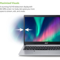 Acer Aspire 5 A515 Notebook with Ryzen 5 5500U Hexa-Core Upto 4.0GHz/8GB DDR4 RAM/256GB SSD Storage, Pure Silver