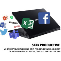 Acer Aspire 3 A315 Notebook with Intel Core i3 1005G1 Dual Core Upto 3.40GHz/4GB DDR4 RAM/128GB SSD Storage/Intel UHD Graphics/15.6" FHD ComfyView Display/Win 11/Black, NX.HT8EM.009, A315-56-34B4