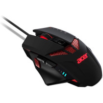 Acer Nitro Gaming Mouse - Customizable Weight to Maximize Your Gameplay, 8 Buttons and 6 Adjustable DPI Lighting, Black (NMW810)