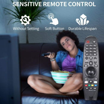 Anloti AN-MR19BA AN-MR18BA AN-MR650 Universal Magic Remote Control Compatible with LG Smart TV (No Voice Function)