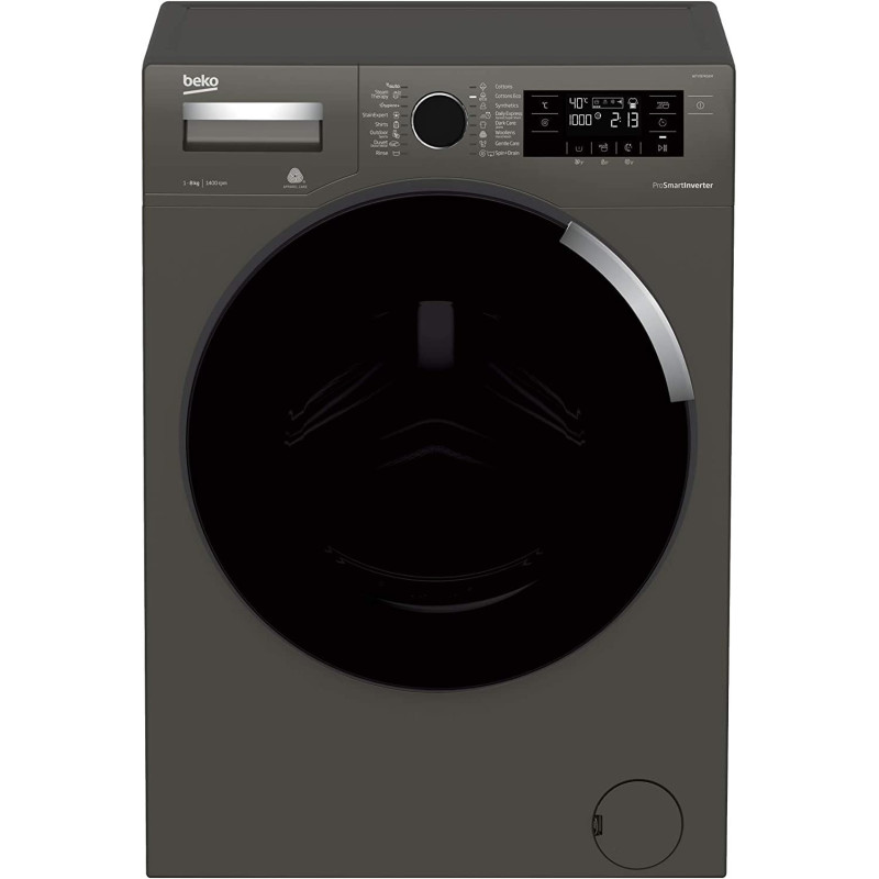 Beko 1400 RPM 16 Programs Washing Machine, Manhattan Gray, 9 Kg, Wtv9745Xm"Min 1 year manufacturer warranty"