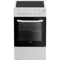Beko 50 X 50 cm, 3 Ceramic Burners, Free standing Creamic Cooker, White - CSS48100, 1 Year Warranty