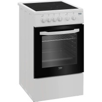 Beko 50 X 50 cm, 3 Ceramic Burners, Free standing Creamic Cooker, White - CSS48100, 1 Year Warranty