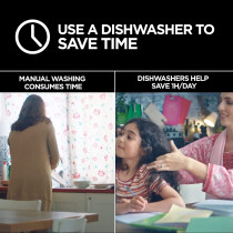 Beko 6 Programmes Dishwasher White with Finish Powerball Ultimate All in One Dishwasher Tablets, Lemon Sparkle, 48 Tabs
