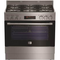 Beko 90 X 60 cm, 5 Burners Multifunctional Free Standing Cooking Range, Inox- GM16425 DXNG"Min 1 year manufacturer warranty"