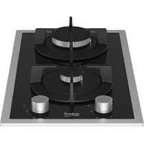Beko Built-In 2 Gas Hob Glass, 30 cm, HDMS 32220 FX, 1 Year Warranty