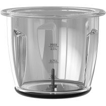 Beko CHG 81442 BX Food Chopper, 400 W Motor, 1000 ml Glass Bowl, Inox Housing, 2 speed settings, Stainless steel 2 blades