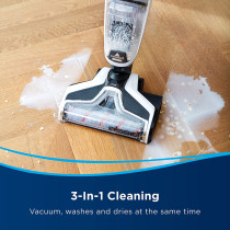 Bissell , CrossWave Cordless Advanced Pro (25825), 3 in 1 Cordless Power, Vacuum, Wash & Dry, Multi-Surface Cleaning, with 2-Tank Technology & Self-Cleaning Cycle-2 years manufacturing warranty