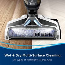 Bissell , CrossWave Cordless Advanced Pro (25825), 3 in 1 Cordless Power, Vacuum, Wash & Dry, Multi-Surface Cleaning, with 2-Tank Technology & Self-Cleaning Cycle-2 years manufacturing warranty