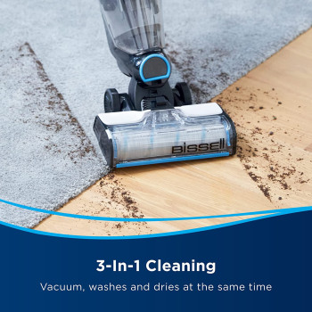 Bissell , Crosswave Cordless Max (2767E), 3 In 1 Cordless Cleaning Power, Vacuum, Wash And Dry, Multi-Surface Cleaning, With 2-Tank Technology & Self-Cleaning Cycle-2 Years Manufacturing Warranty