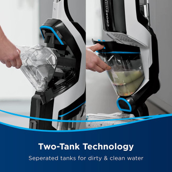 Bissell , Crosswave Cordless Max (2767E), 3 In 1 Cordless Cleaning Power, Vacuum, Wash And Dry, Multi-Surface Cleaning, With 2-Tank Technology & Self-Cleaning Cycle-2 Years Manufacturing Warranty