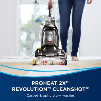 Bissell Pro Heat 2X Revolution Clean Shot Carpet Cleaner(2066E), 2 years manufacturing warranty
