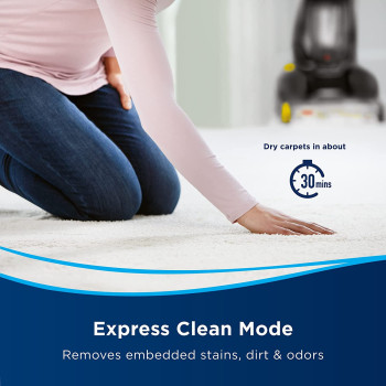 Bissell Pro Heat 2X Revolution Clean Shot Carpet Cleaner(2066E), 2 years manufacturing warranty