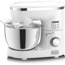 Black & Decker 1000W 4L Kitchen Stand Mixer Machine Stainless Steel Bowl, To Beat Emulsify Knead Whip Cream (SM1000-B5)