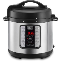 Black & Decker 1000W 6L Electric Pressure Cooker 7in1, With 12 Smart Programs 9 Safety Features Dishwasher Safe with Accessories, For Quick and Easy Meals PCP1000-B5 2 Years Warranty