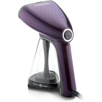 Black & Decker Portable Garment Steamer With Universal Bottle Adaptor 1500W Dark Purple HST1500-B5 2 Years Warranty