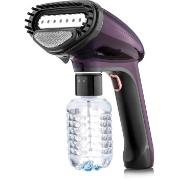Black & Decker Portable Garment Steamer With Universal Bottle Adaptor 1500W Dark Purple HST1500-B5 2 Years Warranty