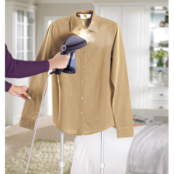 Black & Decker Portable Garment Steamer With Universal Bottle Adaptor 1500W Dark Purple HST1500-B5 2 Years Warranty